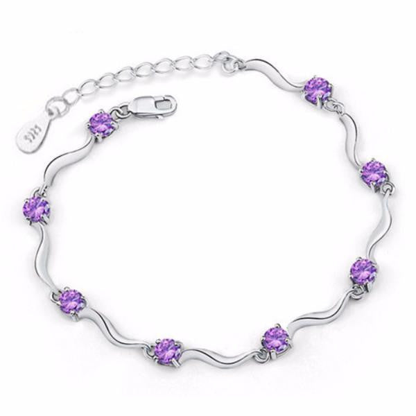 Crystal Charm Chain Bracelet